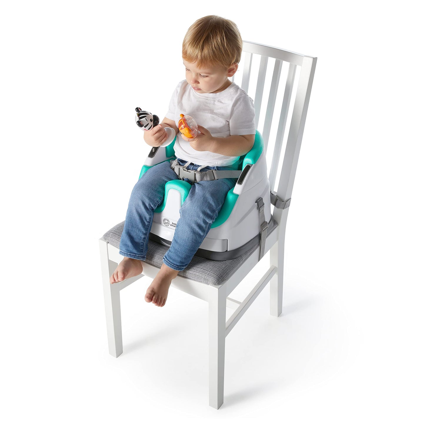 Baby Einstein Dine & Discover Multi-Use Booster Feeding & Floor Activity Seat With Self-Storing Tray