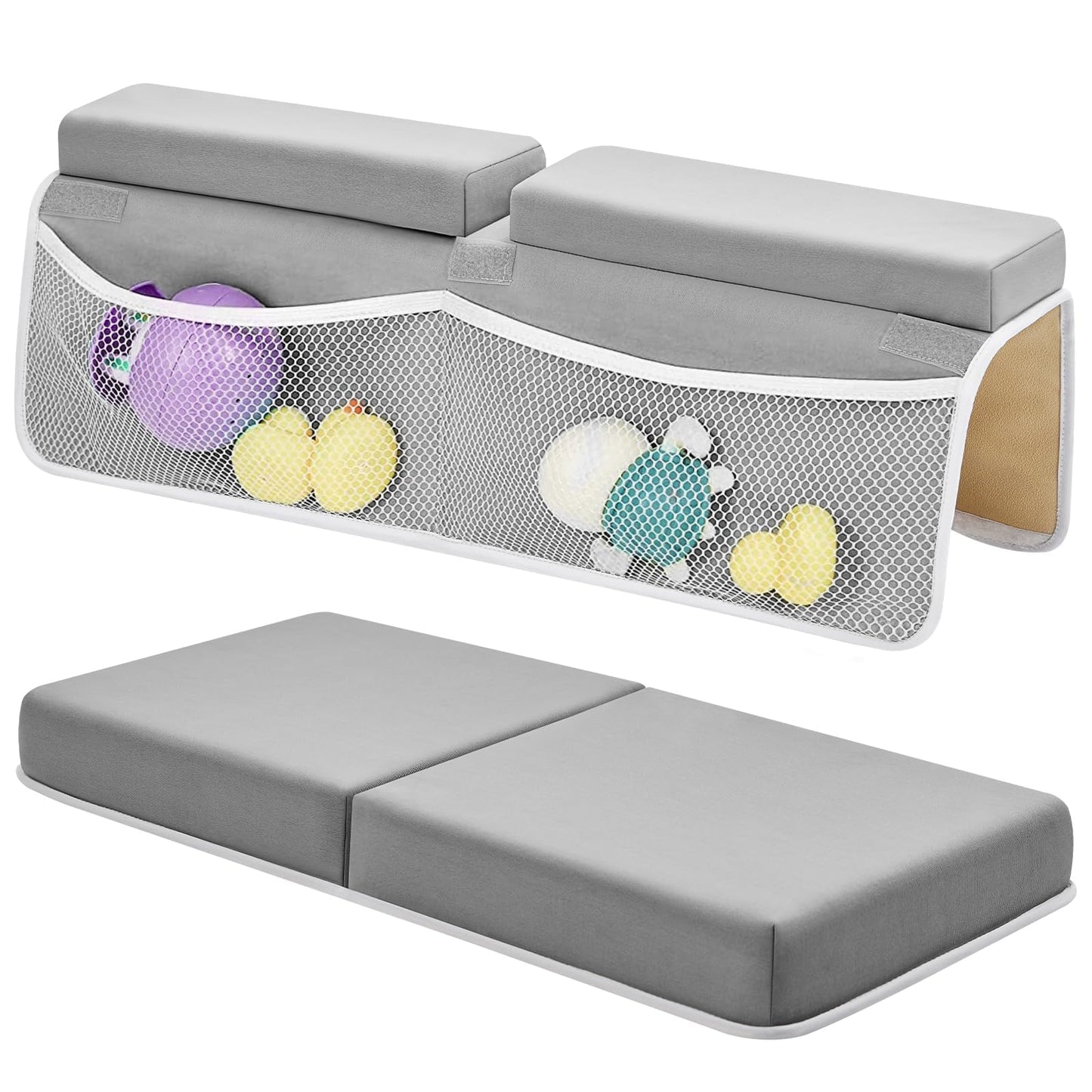 Ifnow Baby Bath Kneeler And Elbow Rest Pad Set - 26'' Extra Long And 2.4'' Thick, Quick Dry Kneeling Pad For Bathing Baby With K