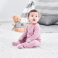 Acestar Newborn Baby Footed Pajamas With Mitten Cuffs - Cotton Unisex Snap-Up Baby Sleepers For Sleep And Play Footies Pjs (0-3