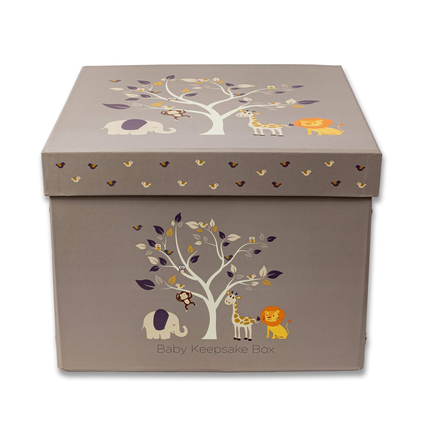 GroWings | Baby Keepsake Box, Baby Memory Box | Large Blue Keepsake Gifts Box for Newborn Baby Boy or Baby Girl | Strong, Durabl