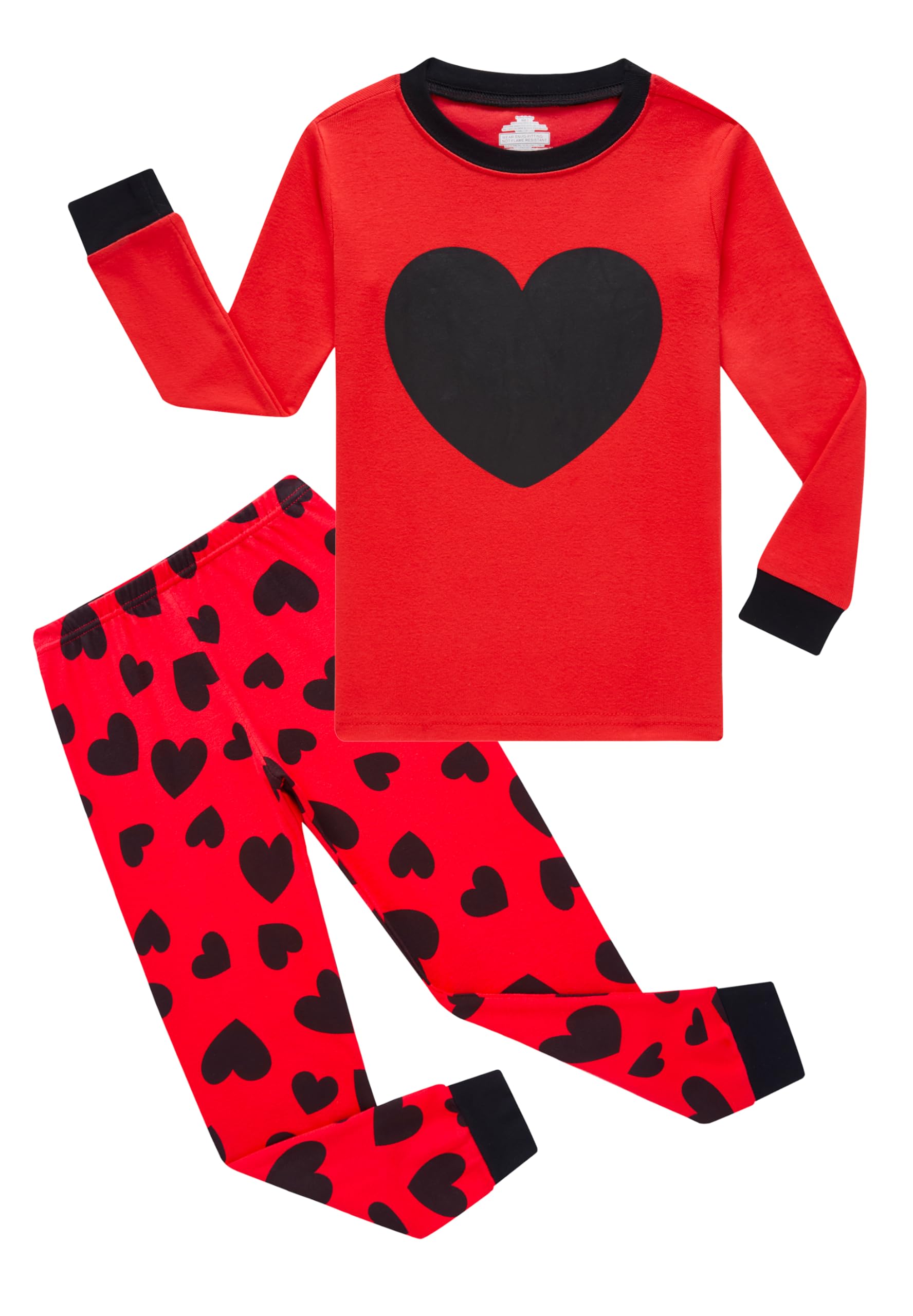 Kikizye Baby Boys Valentine'S Day Pajamas Kids Long Sleeve Cotton Pjs Toddler Love Jammies Size 18-24 Monthes