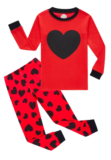 Kikizye Baby Boys Valentine'S Day Pajamas Kids Long Sleeve Cotton Pjs Toddler Love Jammies Size 18-24 Monthes