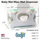 Gadjit Baby Wet Wipes, Hand Wipes Wall Dispenser | Mounts On A Wall And Holds Up To An 84 Count Pack Of Wipes | Keeps Wipes Alwa