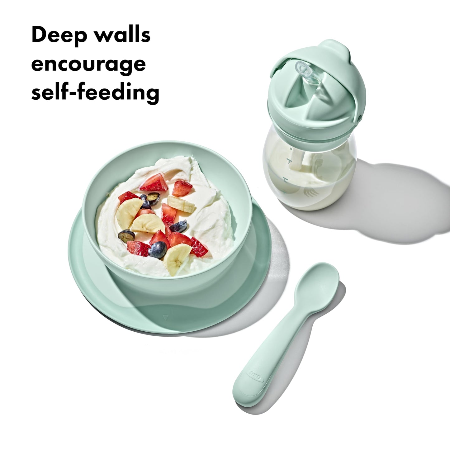 Oxo Tot Stick And Stay Suction Bowl - Opal