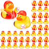 DEEKIN 48 Pcs Baseball Player Rubber Ducks 2 Inch Middle Baseball Theme Party Favors for Team Gift Decoration Yellow Rubber Duck