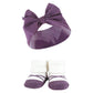 Hudson Baby Baby Girls' Headband And Socks Giftset, Purple Green, One Size