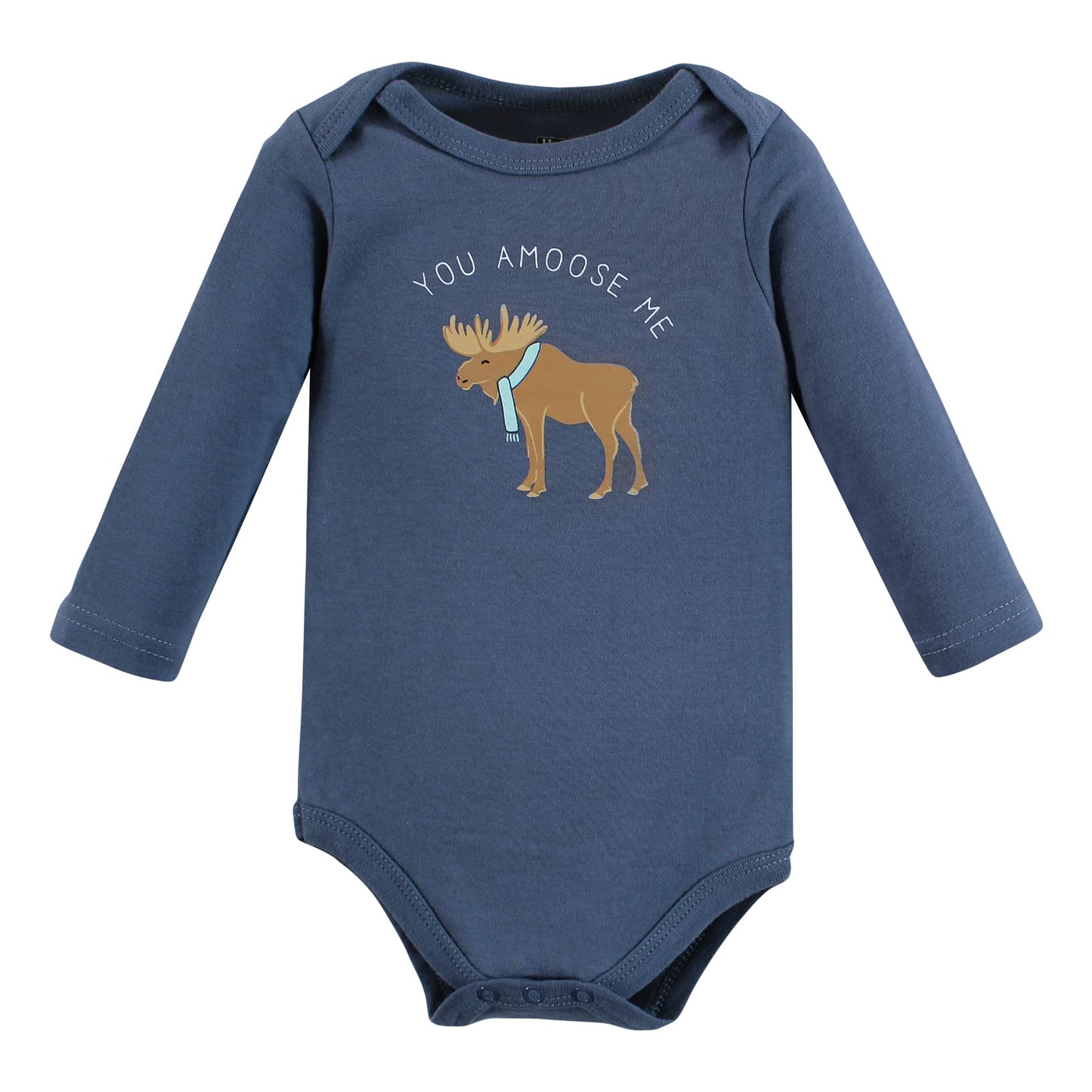 Hudson Baby Unisex Baby Cotton Long-Sleeve Bodysuits, Arctic Animals, 0-3 Months