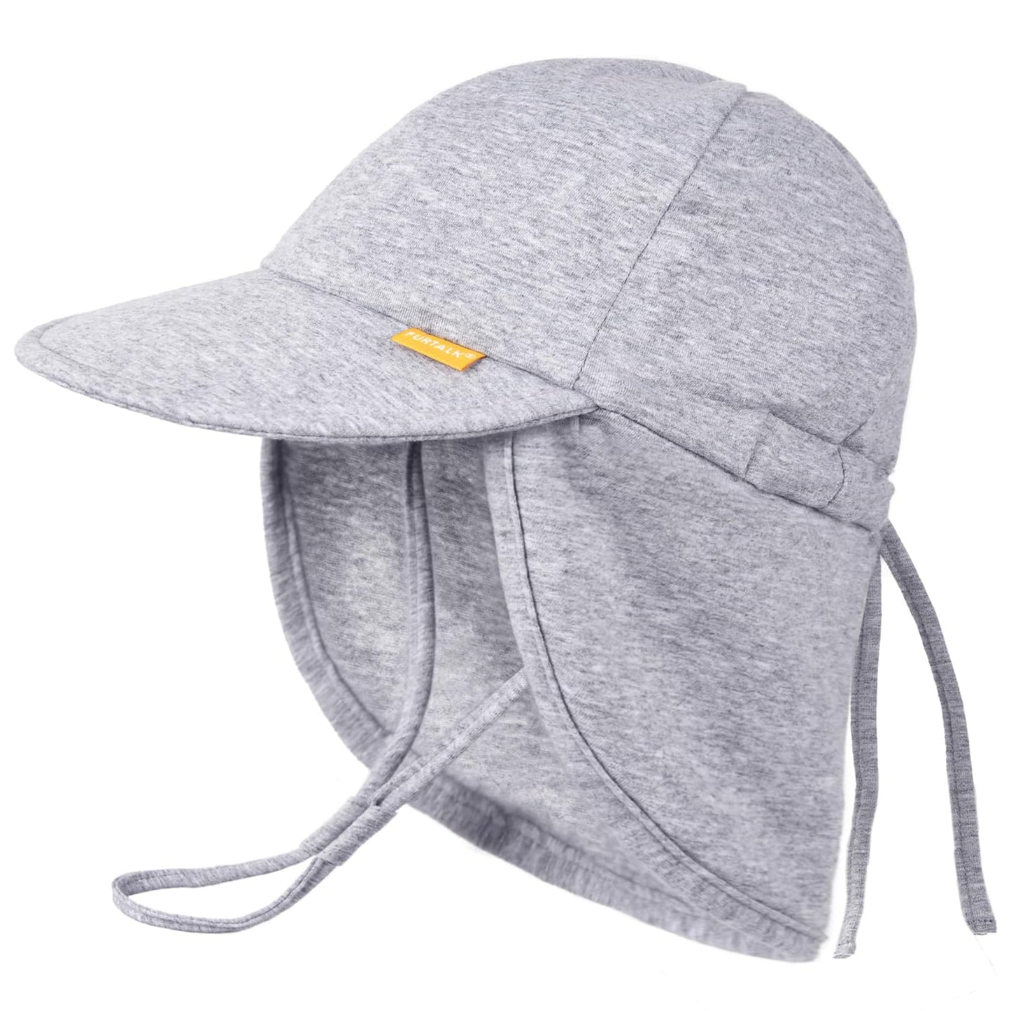 Furtalk Baby Sun Hat Upf 50+ Uv Ray Sun Protection Cotton Toddler Hats For Boys Girls Grey
