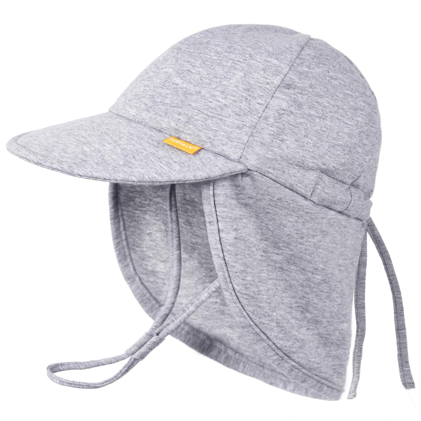 Furtalk Baby Sun Hat Upf 50+ Uv Ray Sun Protection Cotton Toddler Hats For Boys Girls Grey
