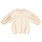 Toddler Baby Girl Sweater Round Neck Loose Long Sleeve Candy Color Knitted Pullover Tops Autumn Winter Sweatshirt (Cream, 18-24