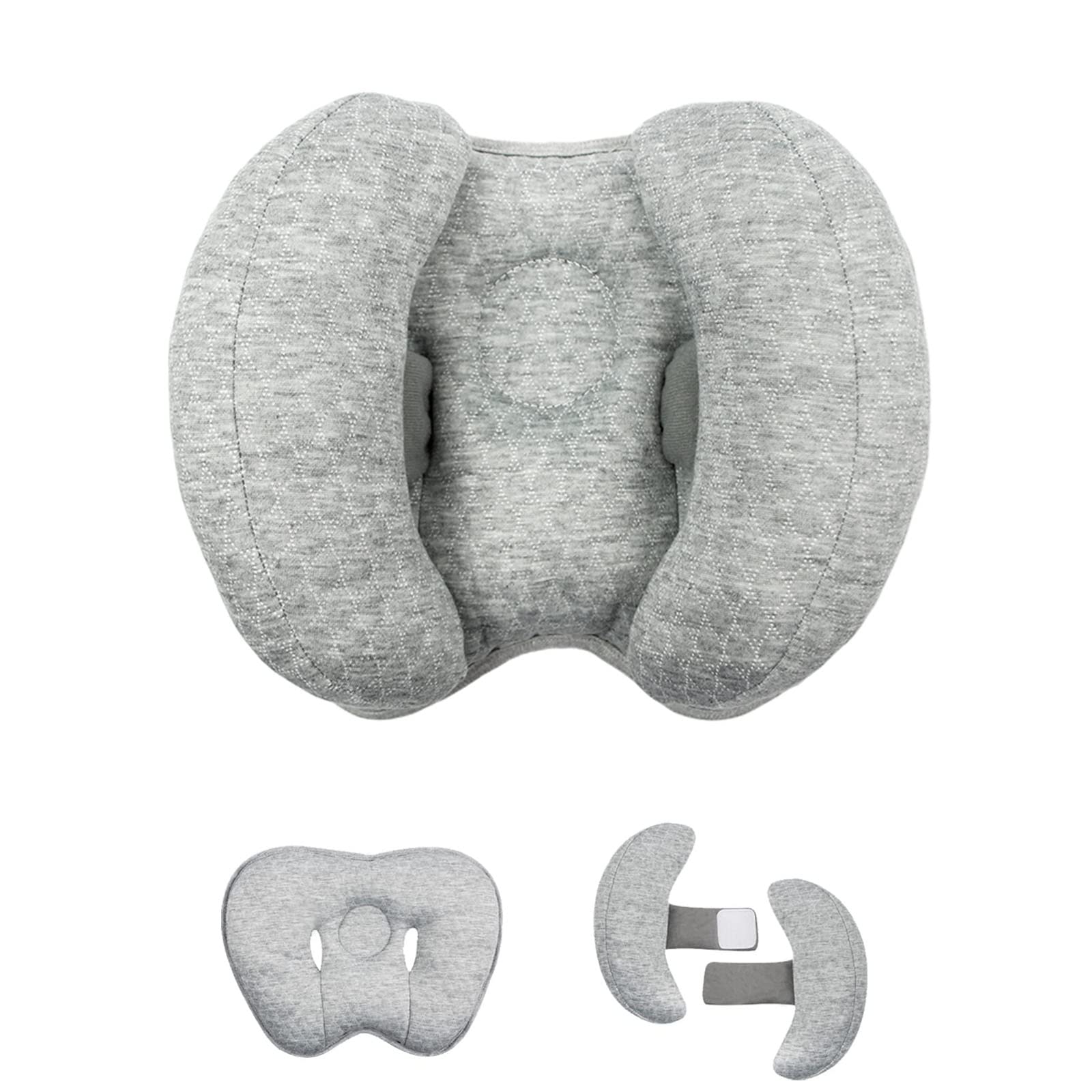 Yufiova Upgrade 2 in 1 Baby Travel Pillow - Banana Shape Adjustable Baby Neck Head Support Car Seat Insert Pillow for Kids,Headr