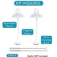 Sippy Cup Conversion Kit For Nanob  B   Flexy Silicone Baby Bottles | 2-Count | With Soft Silicone Sippy Spout Nipples, Any Angl