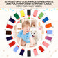 Jetec 30 Set Inkless Baby Footprint And Handprint Kit, Clean Touch Ink Pad For Baby Hand And Footprints, Dog Paw Print Kit With