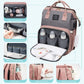 Fandiar Diaper Bag With Changing Station, Diaper Bags For Baby Girl Boy Multi-Function Travel Portable Bassinet Backpack Mommy B