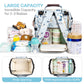 Litbear Diaper Bag Backpack, Fashion Large Capacity Multifunction Nappy Bags
