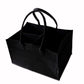 EVAYU Baby Diaper Bag Organizer, Large Capacity Storage Tote with Compartments for Nappies, Bottles and Essentials, Black