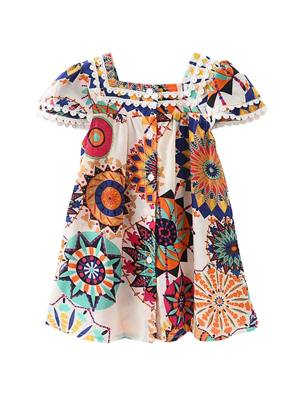 Hipea Toddler Baby Girl Clothes Bohemian Sleeveless Flower Princess Fl – Cutebab WBBAPB07SPZ9PN4