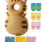 Junneng Toddler Baby Head Protector Pad Safety Cushion With Knee Pads&Anti-Slip Socks (Tiger),6 Months-3 Years
