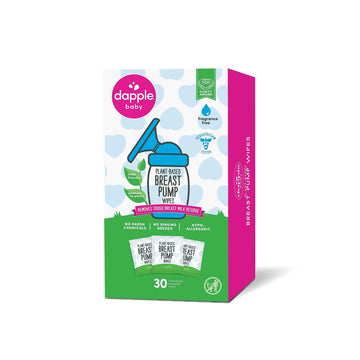 Breast Pump Wipes By Dapple Baby, Hypoallergenic & Powered By Plants, Removes Milk Residue, Leaves No Taste, Singles, Fragrance