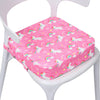 E1F1Nn Dot Toddler Booster Seat For Dining Table, Portable Kids Booster Seat With Safety Buckles, High Cushion For Travel With N