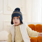 Moon Kitty Toddler Hat Infant Beanies For Baby Boys Girls Winter With Warm Ear Flap