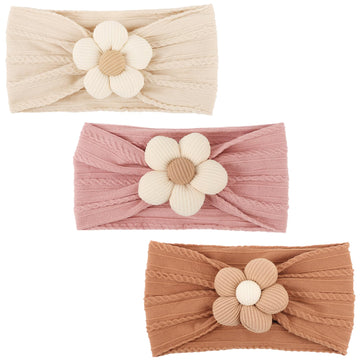 Aqokka Baby Flower Headbands Nylon Baby Girl Headbands Handmade Hairbands Hair Accessories For Newborn Infant Toddler Baby Essen