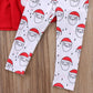 Avidqueen Christmas Party Clothing Set Toddler Baby Girls Princess Dress Tshirt + Santa Pant + Headband 3Pcs Outfits (Red, 3T)