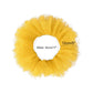 Angla 2Pcs Flower Headband Tutu Skirt For Newborn Baby Girl (Yellow), Medium