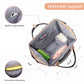 Diaper Bag Backpack For Women, Baby Bags For Girls,Diaper Bag With Changing Pad, And Insulated Pockets (Dark Grey +Light Grey)