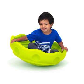 Simplay3 Two Sided Rock Around Wobble Disk And Climbing Dome For Toddlers And Kids - Rocking And Climbing - Indoor/Outdoor - Gre