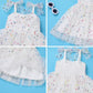 Idopip Baby Girls Sequin Star Tutu Dress Summer Sleeveless Backless Princess Birthday Party Dresses Toddler Girl First Communion