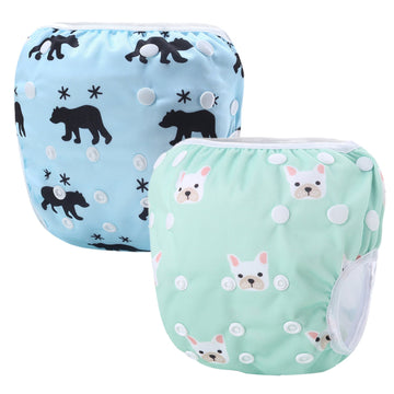 Storeofbaby Baby Boy Girl Water Diaper Reusable Adjustable Waterproof Cover Pool Pants One Size