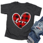 Toddler Valentine'S Day Shirts Boys Girls Love Heart Graphic T-Shirt Valentine Short Sleeve Tee Tops Dark Grey