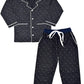 SHOPmOZO Unisex Pure Cotton Full Sleeved Printed Night Suit for Boys and Girls Full Pyjama with Top Combo Set (SM00198GIRLSSWOF