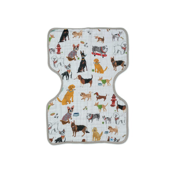 Little Unicorn Ultra-Absorbent Premium Burp Cloth | Soft On Baby'S Skin | Larger Size | Ergonomic Design (Woof)