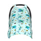 Sea Turtle Baby Car Seat Cover In Winter Summer, Nursing Cover For Mom, Turtle Stuff For Baby Boys Girls