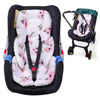 The Kenkyo Car Seat Head Support Infant, 2-In-1 Reversible Infant Car Seat Insert For Newborn, Breathable Minky Dot Baby Car Sea