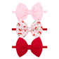 Lanmerry 3 Pcs Baby Girl Headbands 4.5 Pink Bows Cherry Hair Accessories Summer Outfits for Newborn Infant Toddler Girls Clothes