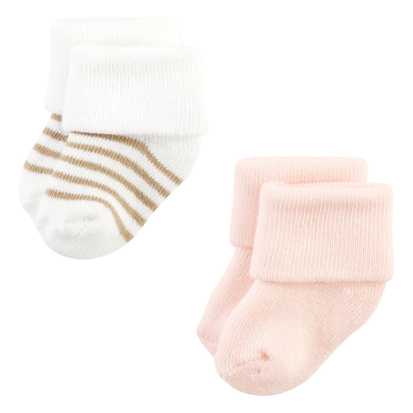 Hudson Baby Unisex Baby Cotton Rich Newborn And Terry Socks, Pink Cheetah, 0-6 Months