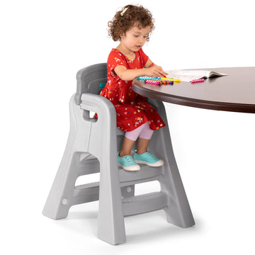 Simplay3 Big Kids Booster Seat, Lightweight Toddler Booster Chair For Dining Table And Kitchen, Toddler Kitchen Helper, Made In