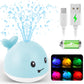 2023 Upgraded Baby Bath Toys Gifts, 1500mAh Rechargeable Bath Toy with Double Layer Waterproof, Light Up Whale Spray Water Batht