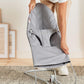Babybjrn Bouncer Bliss, Light Gray, Woven, Petal Quilt | 2-In-1 Adjustable Baby Bouncer Seat And Toddler Chair, Newborn To Toddl