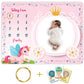 Novo Baby Milestone Blanket And Props For BabyS |1 To 12 Months Prop |Ac Room Blanket For Summer|Newborn| Infants Winter Blanke