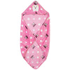 Uber World Baby Newborn (06 Months) Blanket with Cap Pink Sherin & Poly Wool Pack of 1
