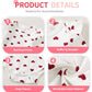 Kucnuzki Baby Girl Clothes 3-6 Months Baby Girl Valentines Day Long Sleeve Ruffle Romper Shirt Red Suspender Overall Dress Fall