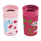 Dr. Browns Milestones Cheers 360 Cup Spoutless Transition Cup, Travel Friendly & Leak-Free Sippy Cup, Pink Leopard - Red Lemur,