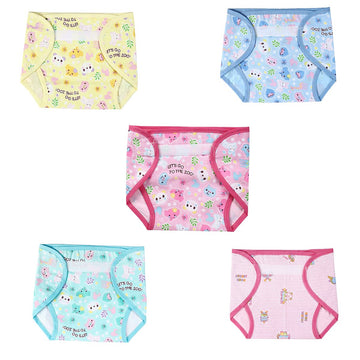 Mothers Choice Unisex Reusable Inside Plastic Outside Cotton Nappies/Waterproof U Shape Nappies With Belt For Insert/Cloth Diape