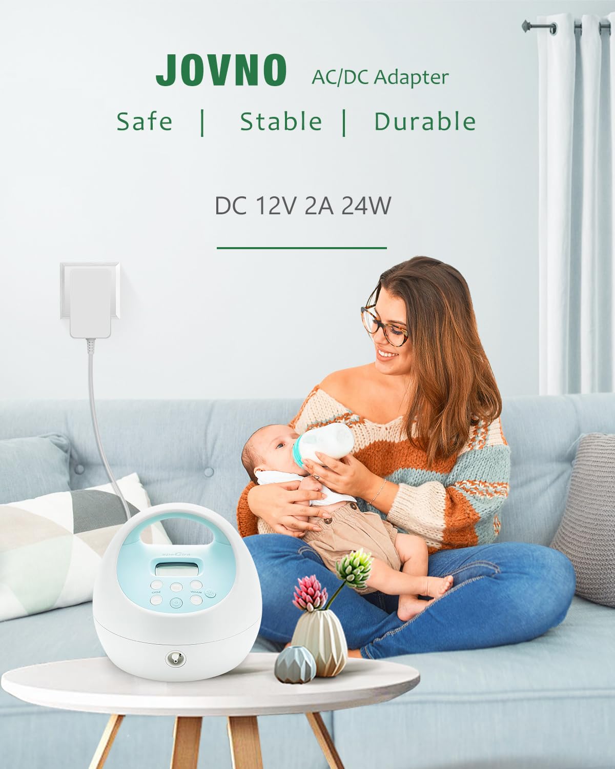 Spectra Breast Pump Power Supply 12V Cord Ac/Dc Adapter Compatible With S1 S2 Sps100 Sps200 S3 Pro Baby Breast Pump Suction Devi
