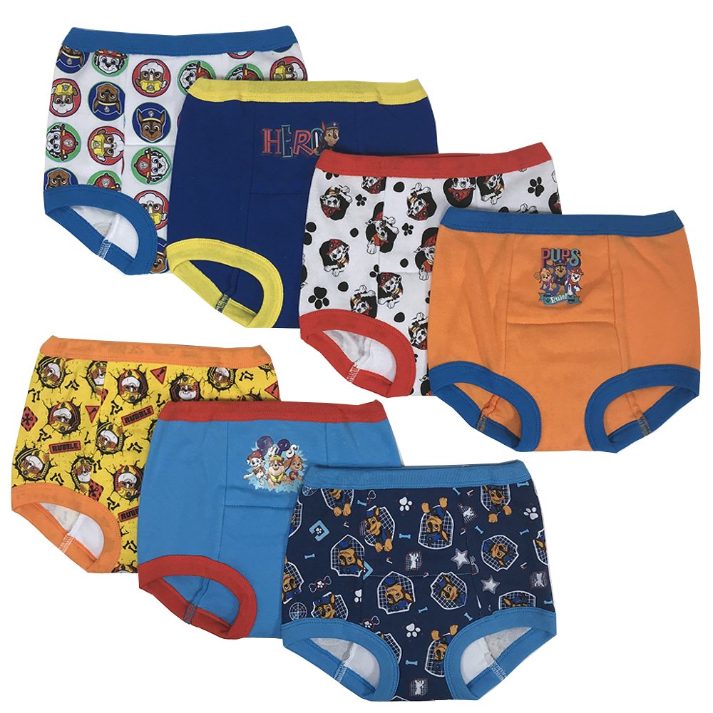 Paw Patrol Boys Toddler Potty Training Pant and Starter Kit with Stickers and Tracking Chart in Sizes 18M, 2T, 3T, 4T, 7Pack Tr
