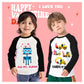 Tkria Big Boy Shirt For Valentine Day Robot Hug Me Human Toddler Pullover Love Heart Outfit Raglan Long Sleeve Top 8Years